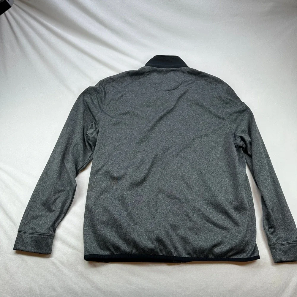 Callaway Golf‎ Weather Series Quilted Full Zip Jacket Mens Medium Gray Black